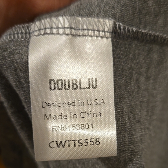 Doublju Gray Oversized Short Sleeve T-Shirt - Picture 5 of 6